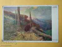 Παλιά έγχρωμη καρτ-ποστάλ Zygmunt Ajdukiewicz καρτ-ποστάλ