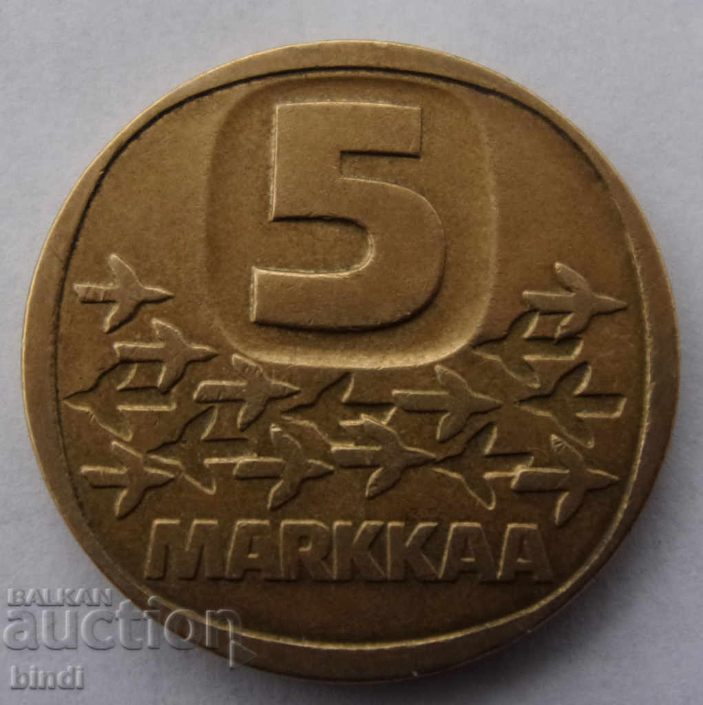 Finlanda 5 Marca 1984 Rare Monede cu preț € 2.63 | 5.14 BGN