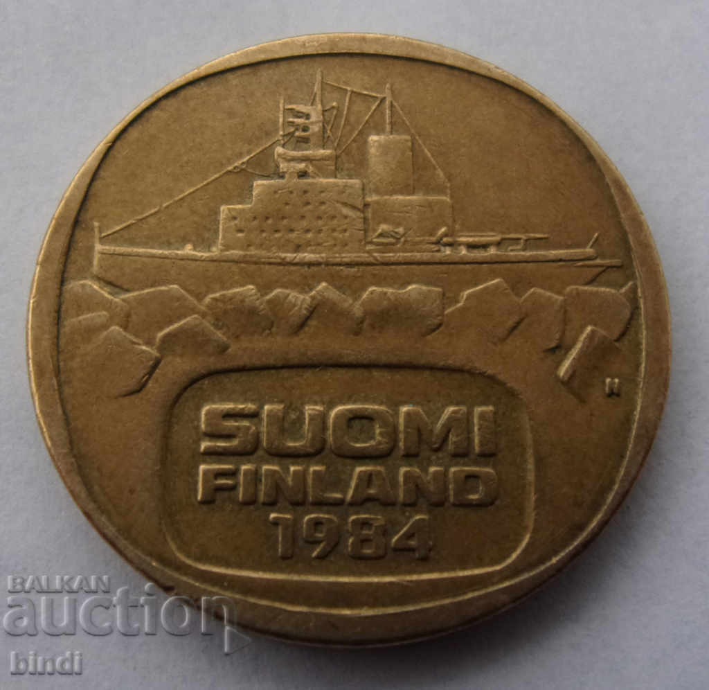 Finlanda 5 Marca 1984 Rare Monede