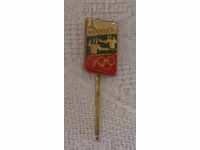 OLIMPIADA MOSCOVA 1980 SCRIMĂ BULGARIA INSIGNĂ