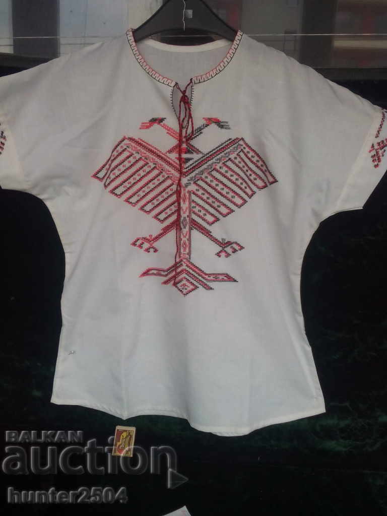 Costume, hand-embroidered blouse, women's new size 96, length 64 cm