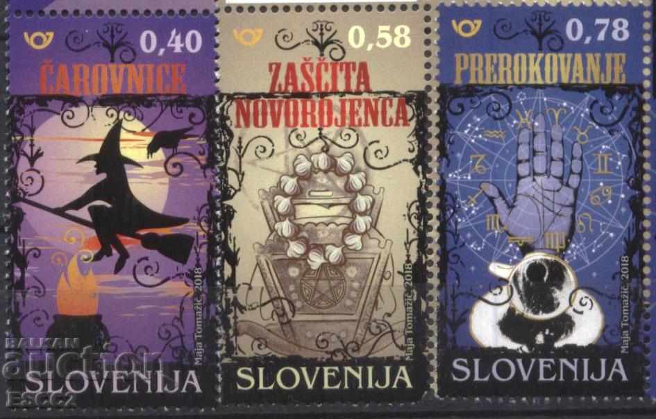 Чисти марки Суеверия и Магии  2018  от Словения