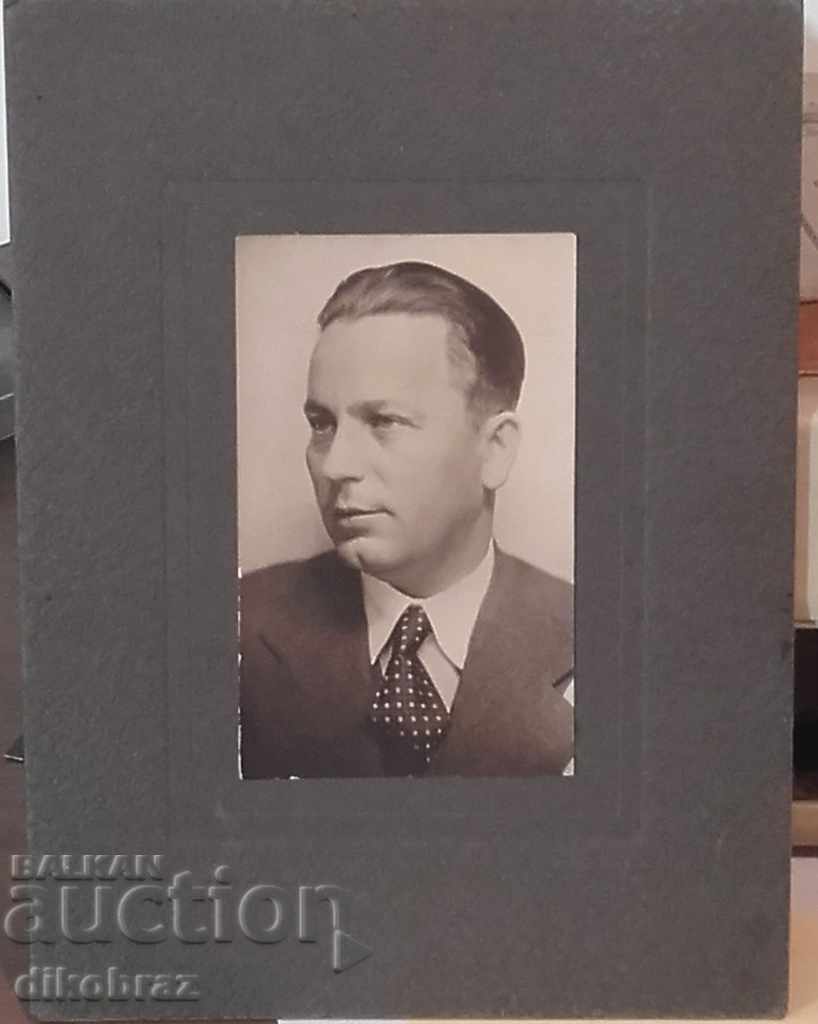 Fotografie din 1937 într-un cadru de carton / Samokov - dintr-un ban