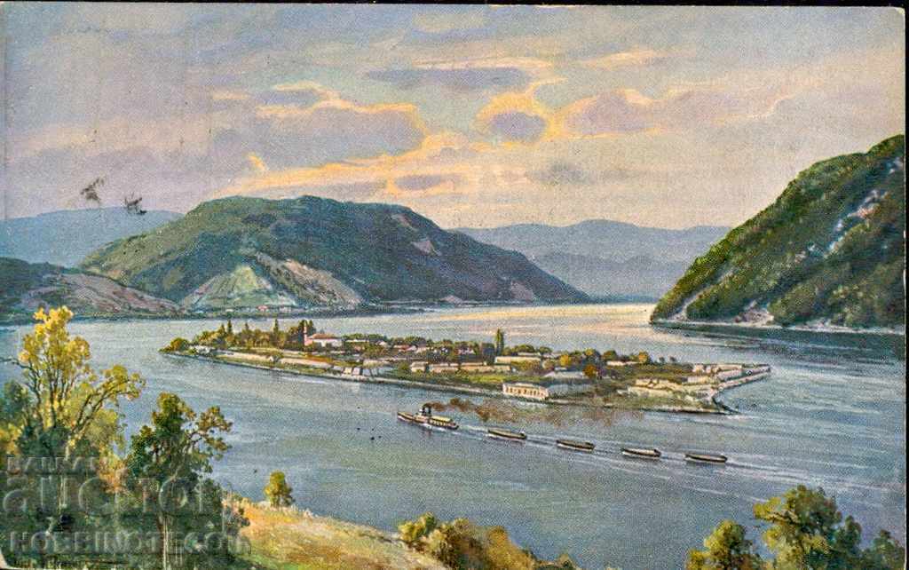 Cartolină călătorită VEDERE DUNĂRE imprimată SOFIA CENZURĂ 1916 - 2 cu preț € 44.99 | 87.99 BGN