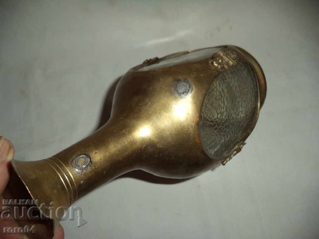 OLD GERMAN GARAPHA WITH BRASS HARDWARE - 750 ML - 5