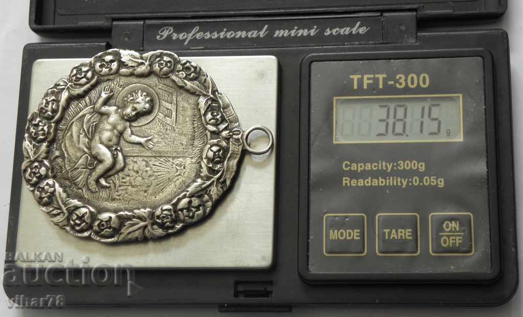 Silver medallion baptism - 7 Silver medallion baptism - 7