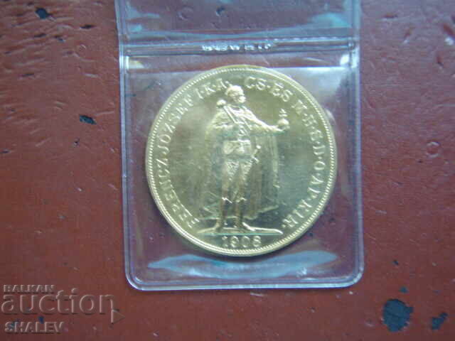 100 Korona 1908 Hungary (100 Korona Hungary) - Unc (gold) - 7 100 Korona 1908 Hungary (100 Korona Hungary) - Unc (gold) - 7