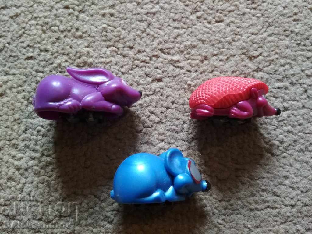 Old toys of chocolate eggs