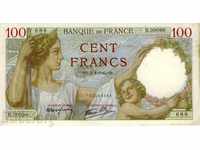 100 francs France 1942 P-94 almost uncirculated