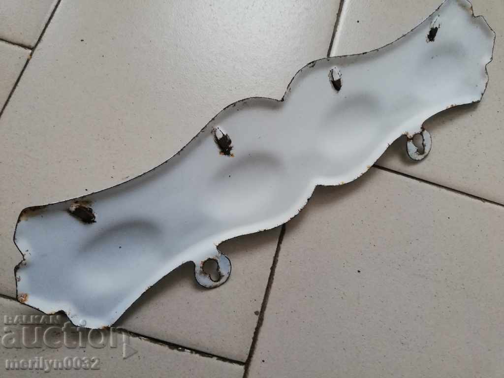 Old enameled enamel hanger - 5 Old enameled enamel hanger - 5