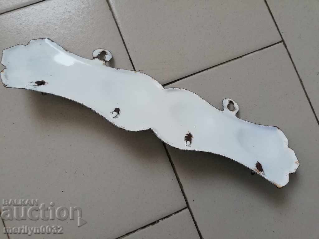 Old enameled enamel hanger - 6 Old enameled enamel hanger - 6