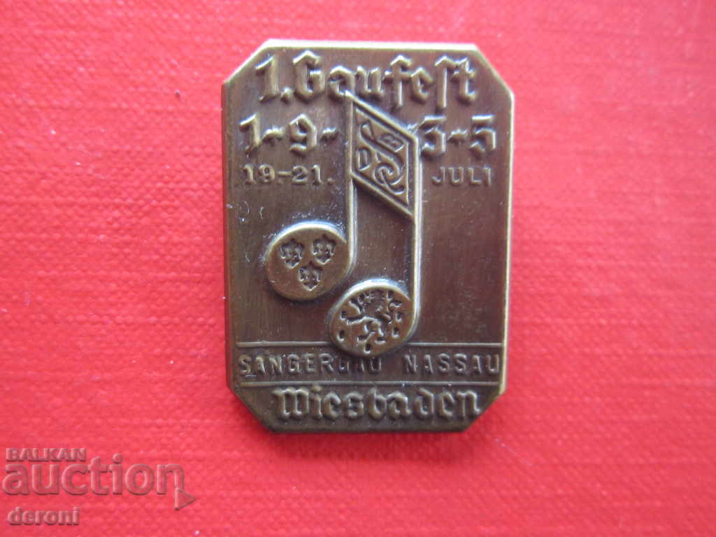 Auction Old German bronze badge badge 1935 Third Reich Auction Old German bronze badge badge 1935 Third Reich