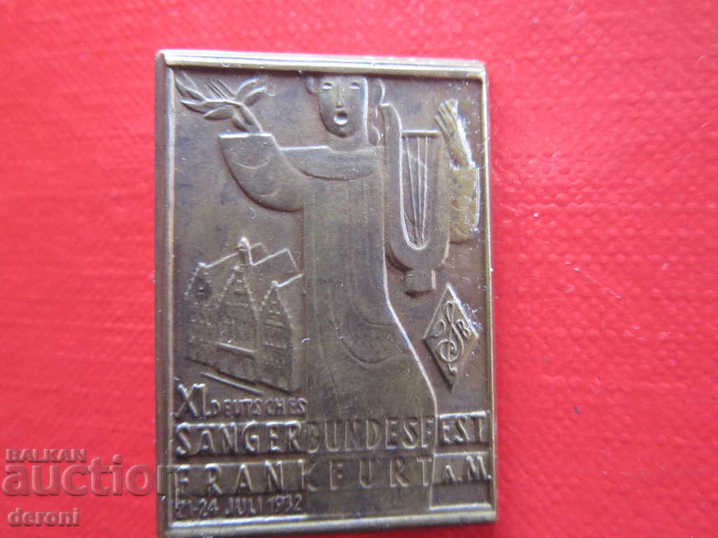 Old German bronze badge badge 1932 Third Reich - 5 Old German bronze badge badge 1932 Third Reich - 5