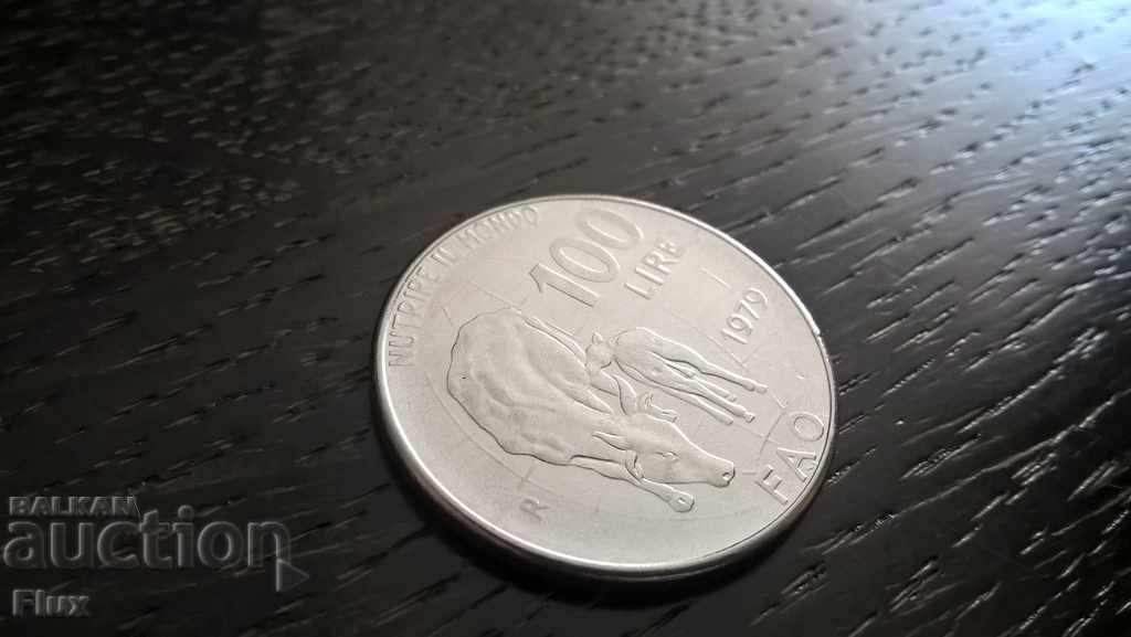 Монета - Италия - 100 лири | 1979г.