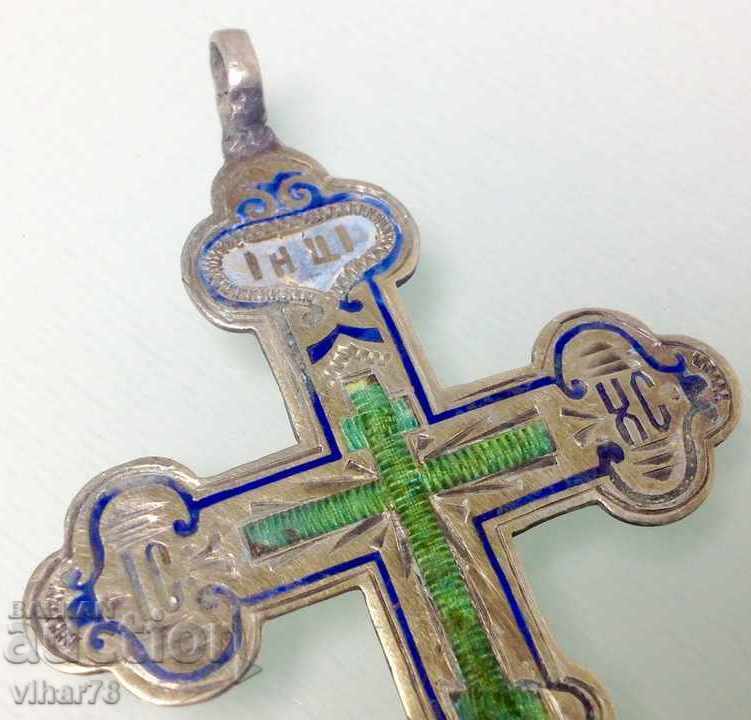 VERY BEAUTIFUL ENAMEL SILVER CROSS 19TH CENTURY Czarist Russia with price 349.99 BGN | € 178.95 VERY BEAUTIFUL ENAMEL SILVER CROSS 19TH CENTURY Czarist Russia with price 349.99 BGN | € 178.95