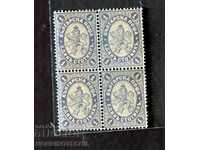 ГОЛЯМ ЛЪВ КАРЕ 4 х 1 ЕДИНЪ СТОТИНКЪ ОРИГИНАЛНА ГУМА MNH 12