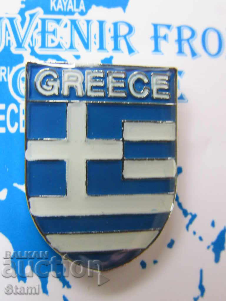 Значка Гърция-национален флаг