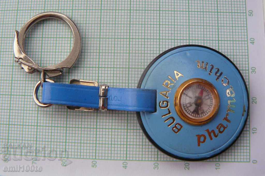 Breloc de piele de lux cu Compass Pharmacy Bulgaria - 5 Breloc de piele de lux cu Compass Pharmacy Bulgaria - 5