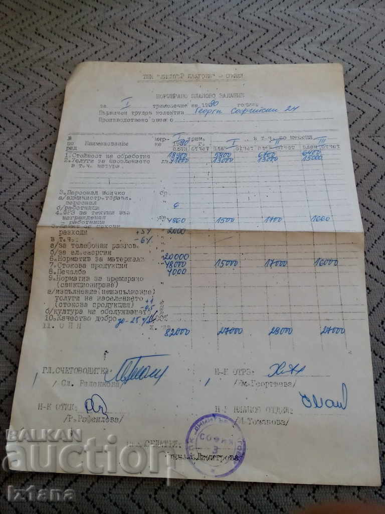 Plan de lucru normat Plan de lucru normat