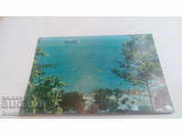 Пощенска картичка Варна Заливът и градския плаж 1990