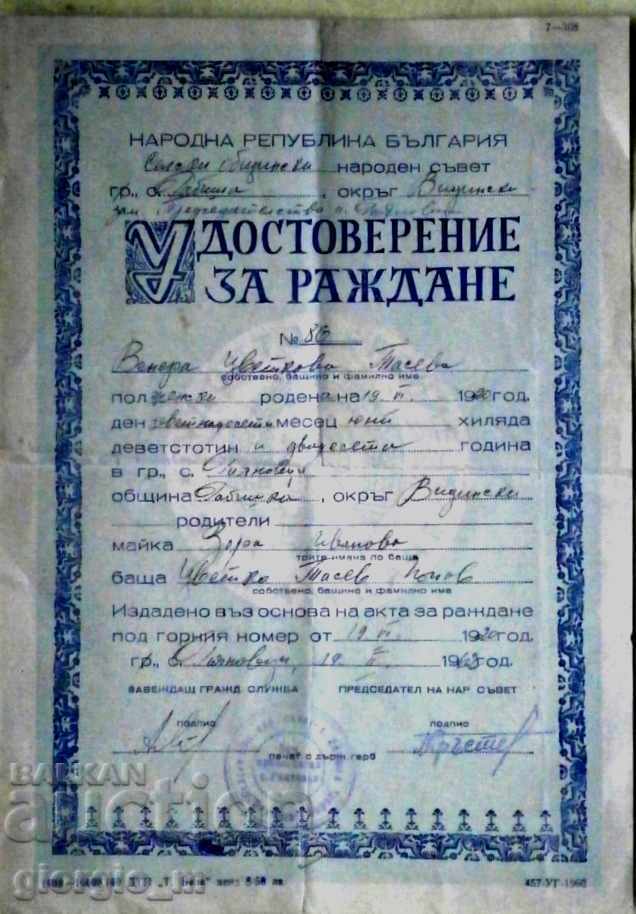 Certificat de naștere