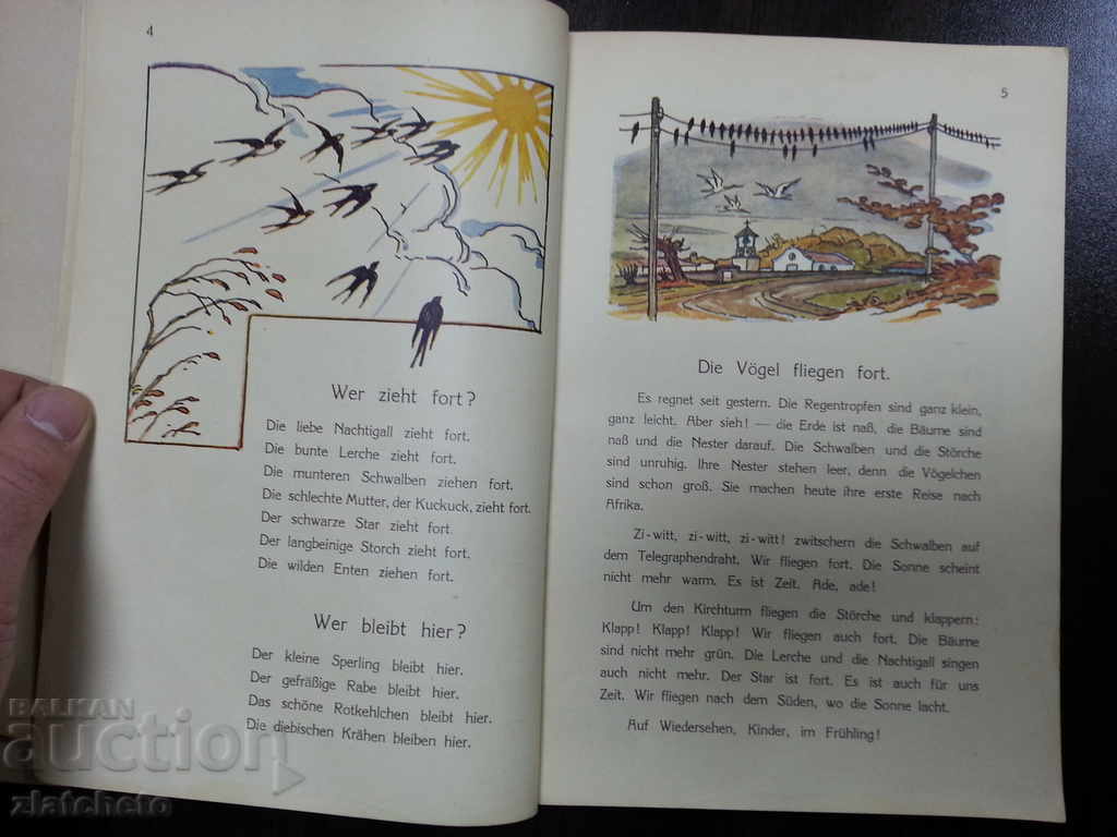 Delivery of Old textbook in German. Illustrations Dimitar Dobrev 1939 Delivery of Old textbook in German. Illustrations Dimitar Dobrev 1939
