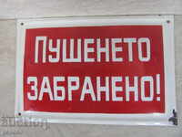 ORIGINAL ENAMEL SIGN FROM SOCA /30 x 20cm/