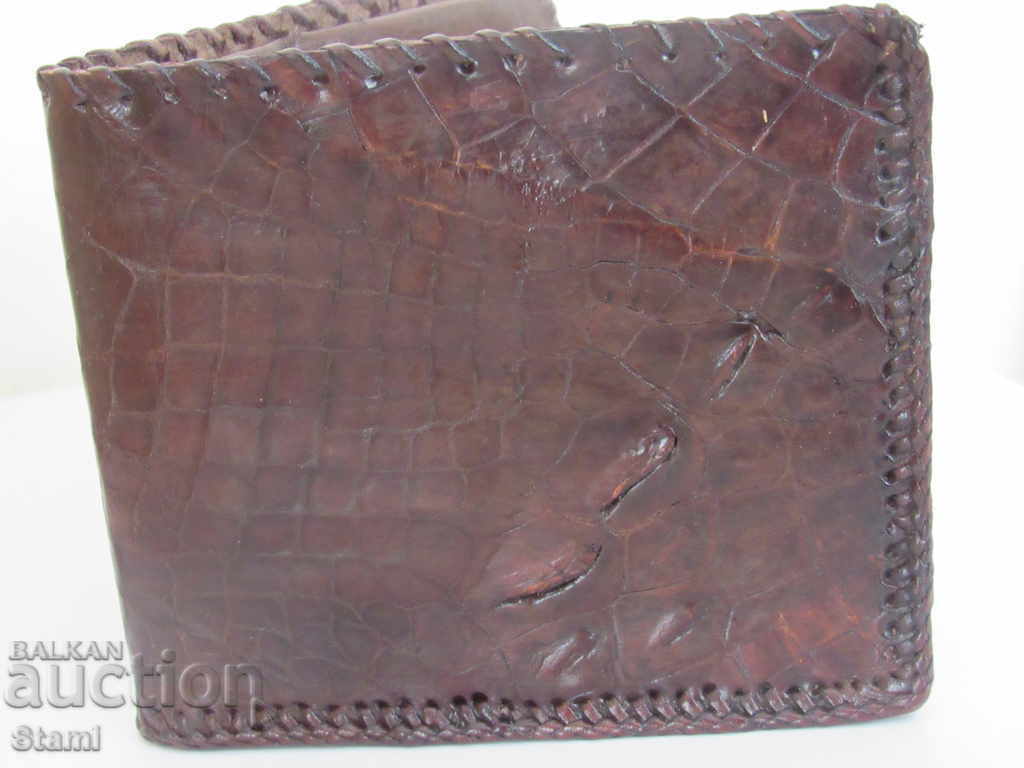 Delivery of Men's crocodile leather wallet-handmade-4 Delivery of Men's crocodile leather wallet-handmade-4