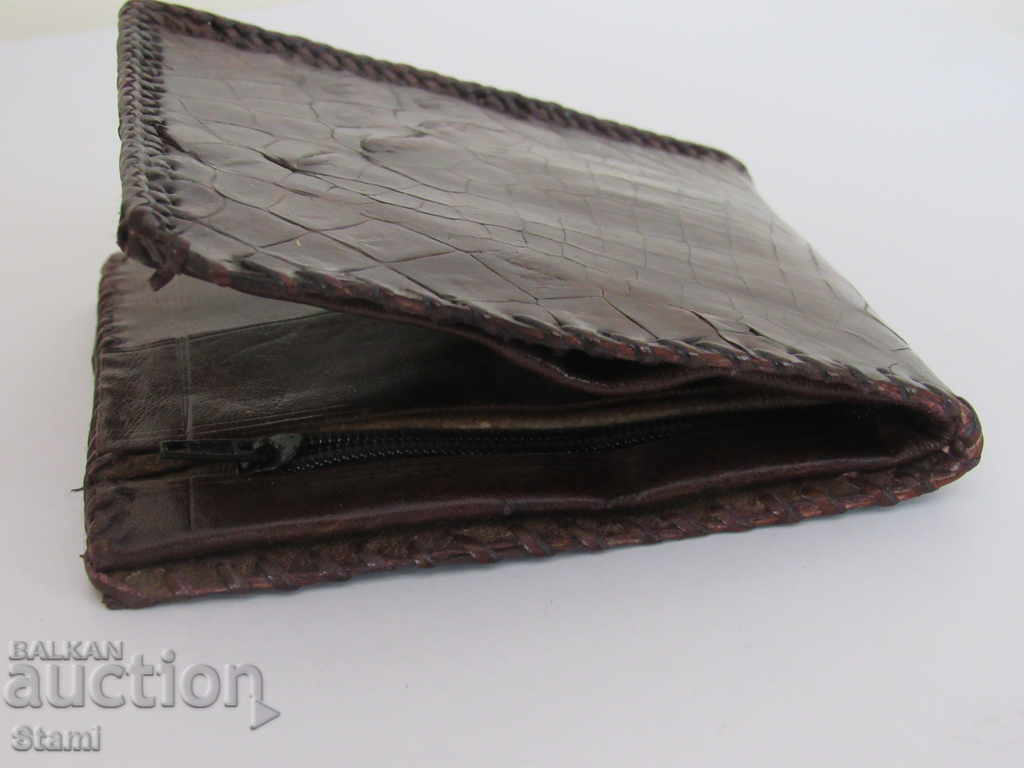 Men's crocodile leather wallet-handmade-4 - 7 Men's crocodile leather wallet-handmade-4 - 7
