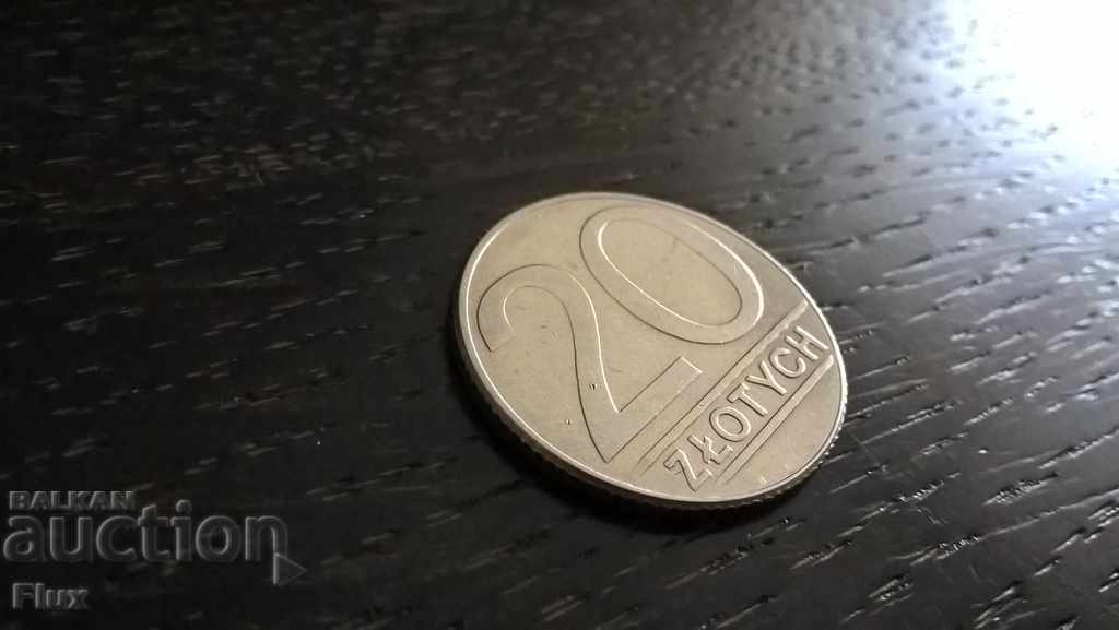 Coin - Πολωνία - 20 ζλότι 1989г.