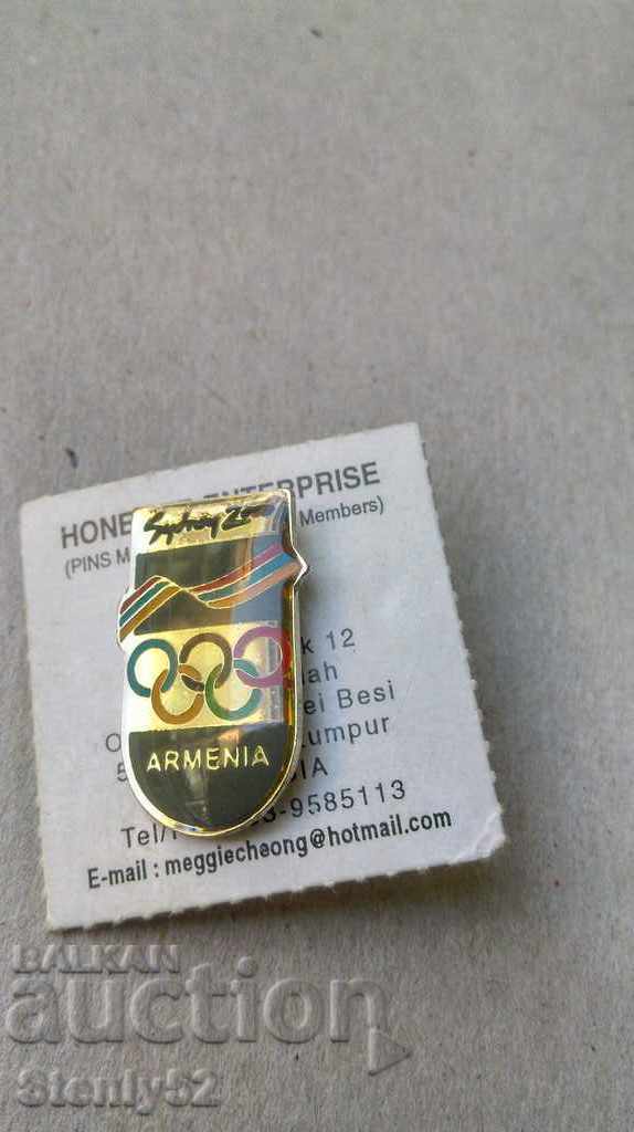 Olympic Armenia Badge from Sydney-2000