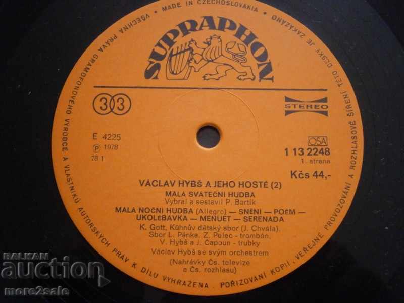 MALA SVATECHNI HUDBA - SUPRAPHON - LARGE FLAT - 5