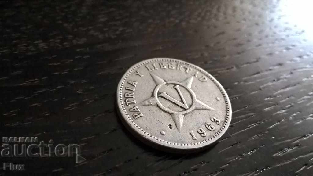 Νομίσματα - Κούβα - 5 σεντ 1963