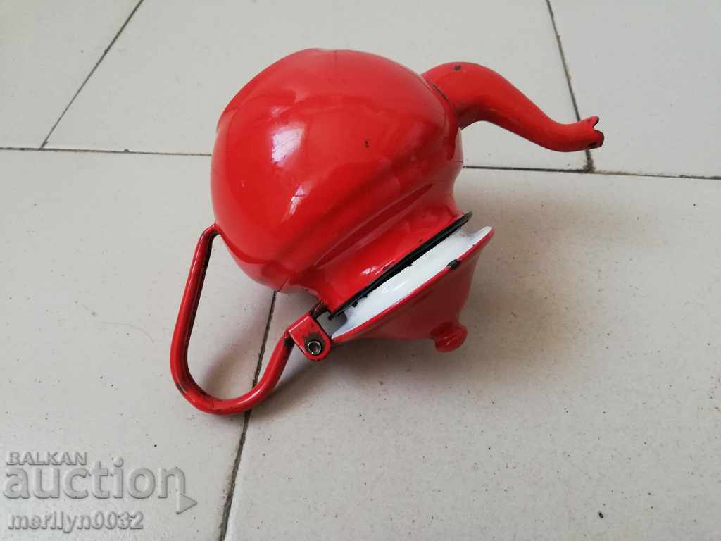 Enamelled teapot made of salt container with enamel with price 32.00 BGN | € 16.36