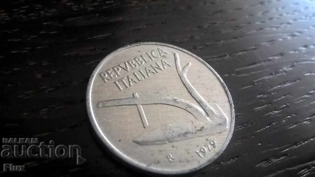 Coin - Italy - 10 pounds 1979g. with price 0.85 BGN | € 0.43