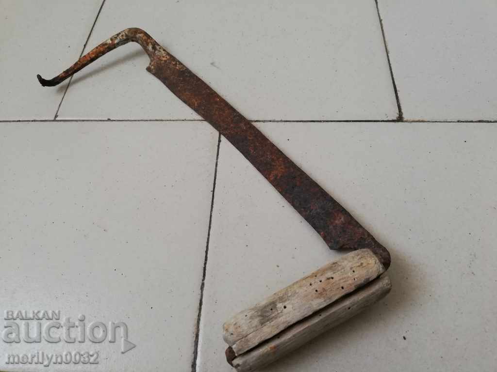 Old hand wrought iron tool with price 29.00 BGN | € 14.83 Old hand wrought iron tool with price 29.00 BGN | € 14.83