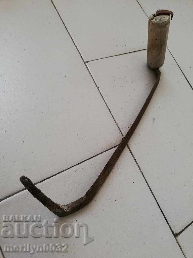 Old hand wrought iron tool - 6 Old hand wrought iron tool - 6