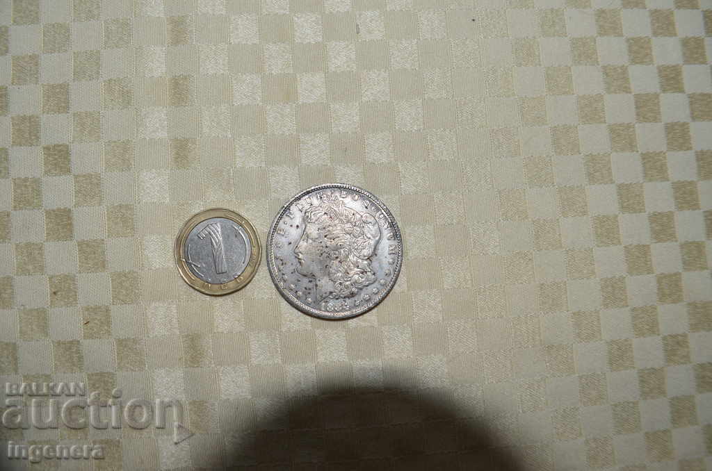 THE COIN OF 1 DOLLAR-1884 with price 5.00 BGN | € 2.56 THE COIN OF 1 DOLLAR-1884 with price 5.00 BGN | € 2.56