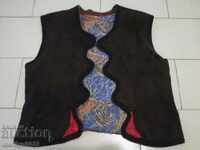 Old embroidered costume bodice, embroidery bodice waistcoat