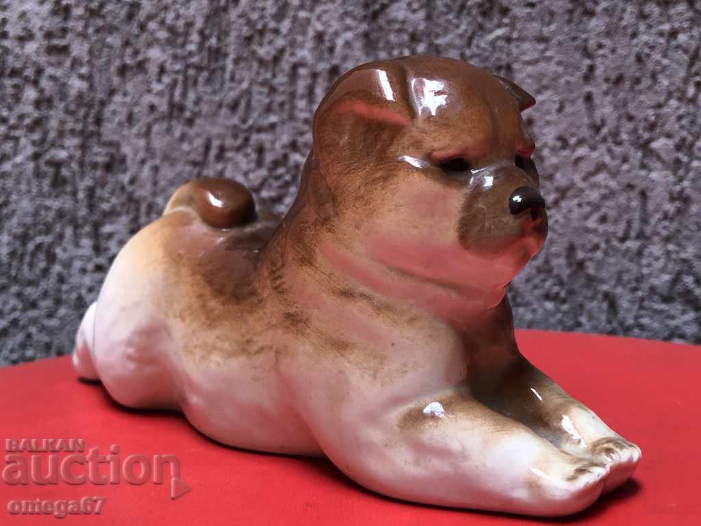 Figurină de porțelan câine Chow Chow
