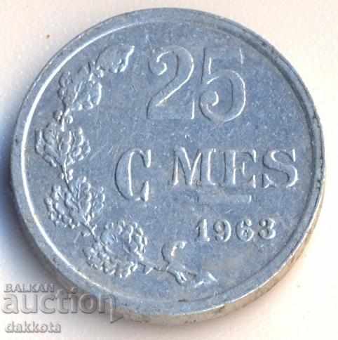 Luxemburg 25 centimetri 1963