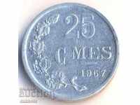 Luxemburg 25 centime 1967