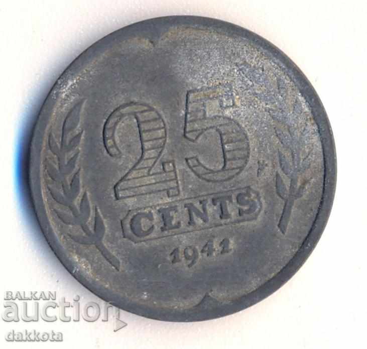 Țările de Jos 25 de cenți 1941
