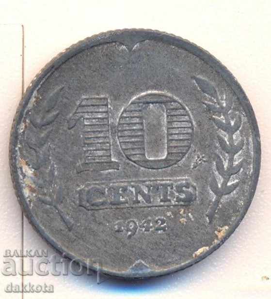 Netherlands 10 cents 1942