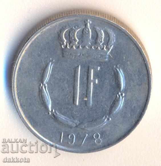 Luxembourg 1 Franc 1978
