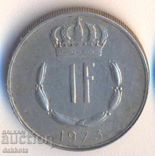 Люксембург 1 франк 1973 година