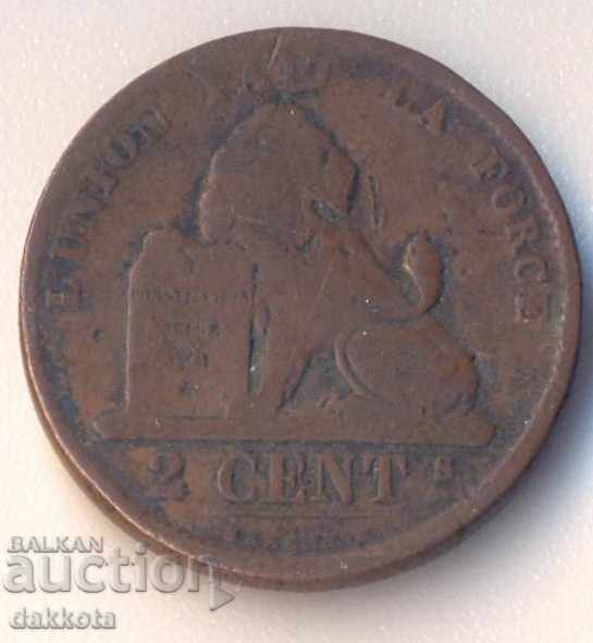 Belgia 2 centime 1870