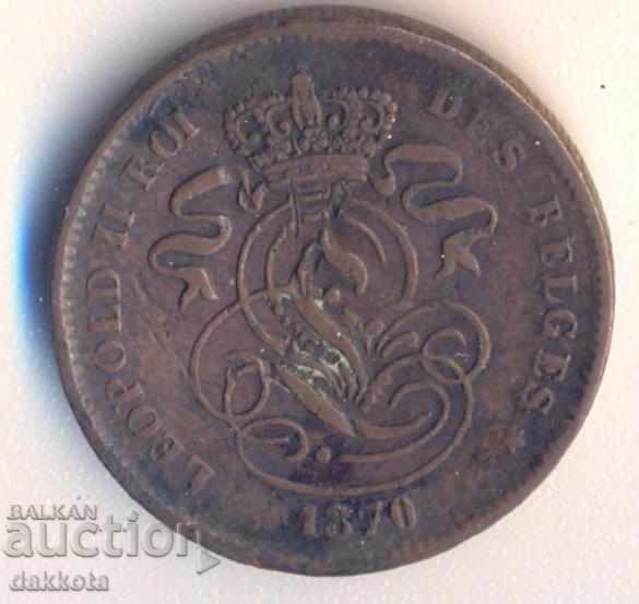 Белгия 2 сантима 1870 година