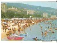 Bulgaria carte poștală Varna Golden Sands Beach 7 *