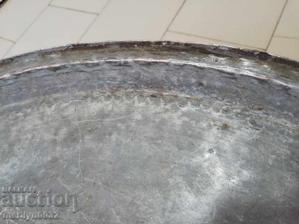 Old copper tray 1888 sahan, bakery tray tray with price 74.00 BGN | € 37.84 Old copper tray 1888 sahan, bakery tray tray with price 74.00 BGN | € 37.84